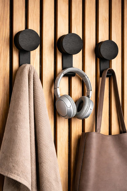 Akupanel - Hanger horizontaal - Zwart eiken