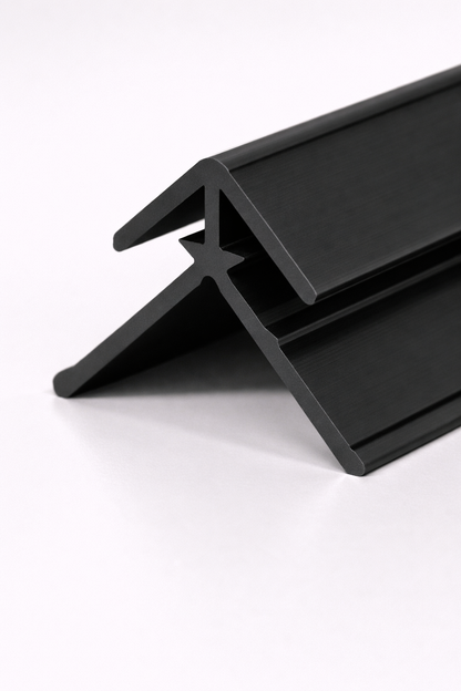 Hoekprofiel - Bamboe - Zwart Aluminium