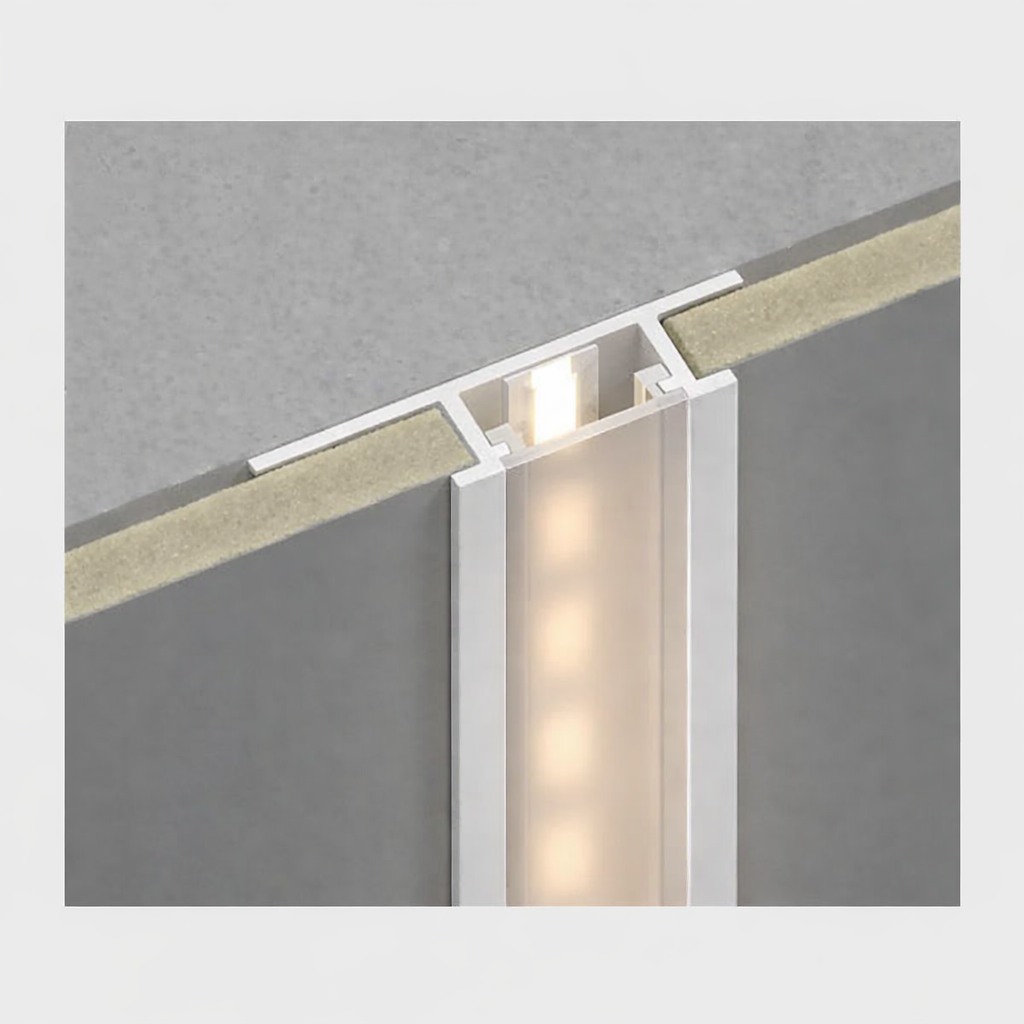 LED-profiel - Bamboe - Geschikt Voor LED, Wit Aluminium