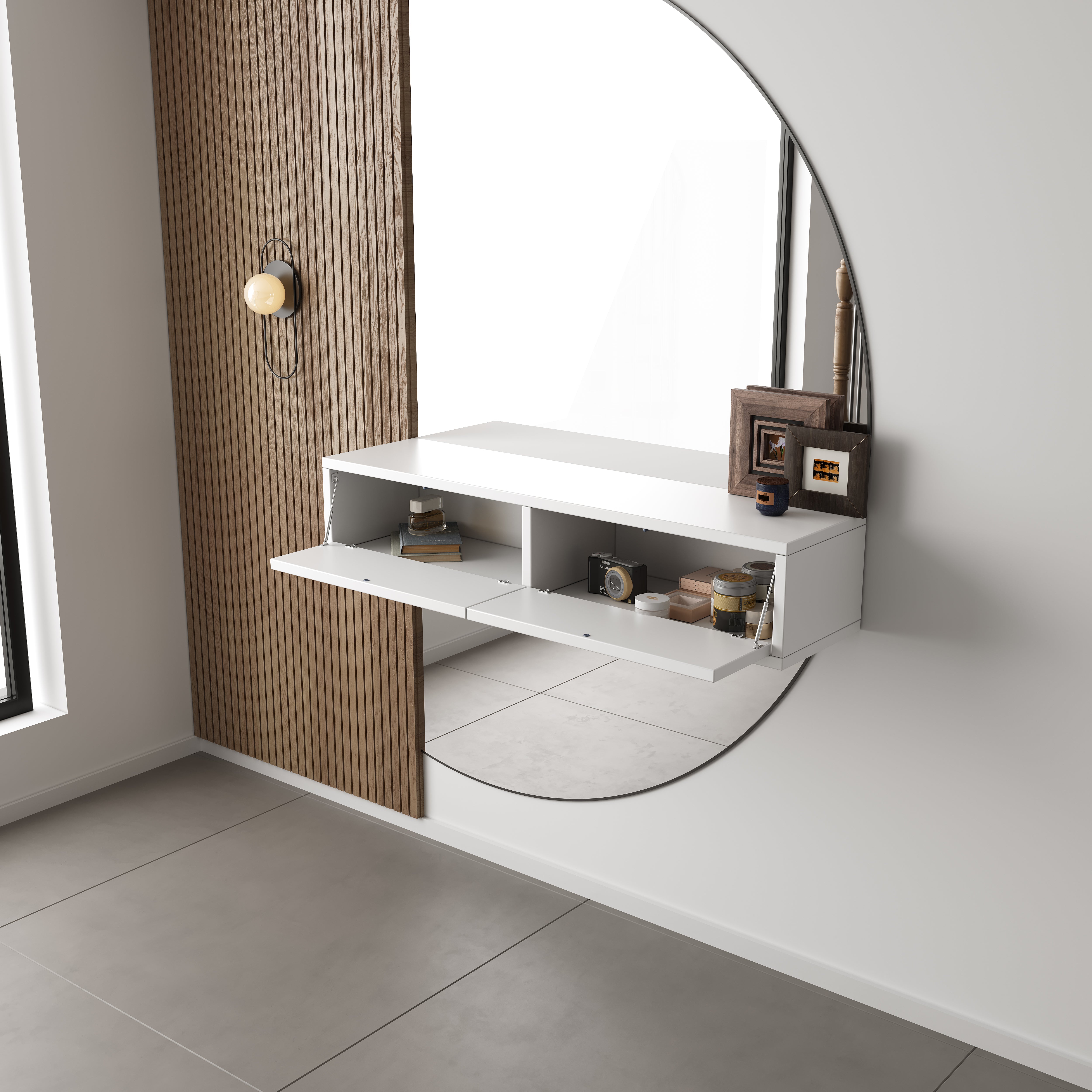 Chic Gangkast 100x26x20 cm - Exclusieve Softclose - Wit