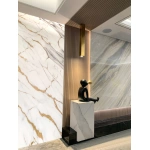 Marmeren wandpaneel plaat - Marmo Calacatta Gold - 280 x 122 x 0.5cm