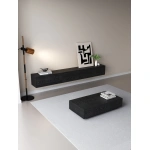 TV meubel 300cm - URBAN Exclusive Collection - Zwart eiken