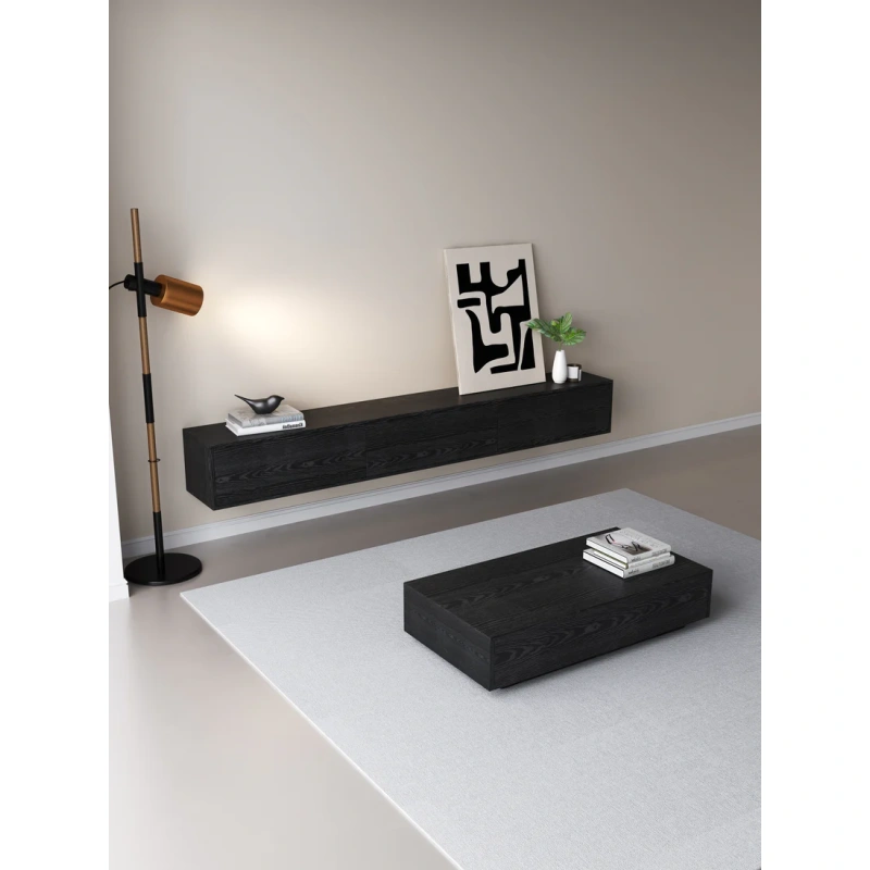 TV meubel 300cm - URBAN Exclusive Collection - Zwart eiken